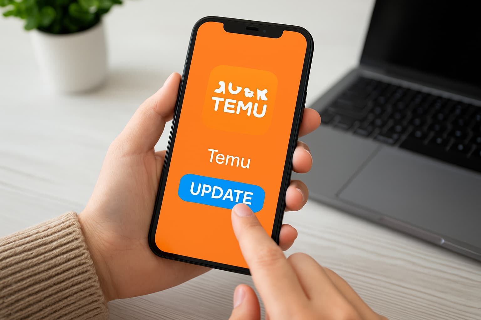 Actualización de la aplicación Temu para comprar mejor