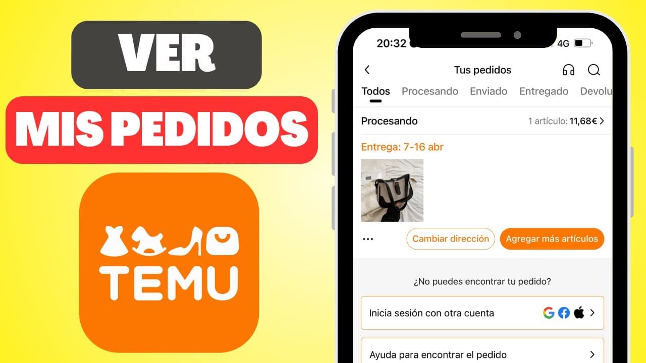 Cómo acceder para ver el historial de pedidos de Temu paso a paso