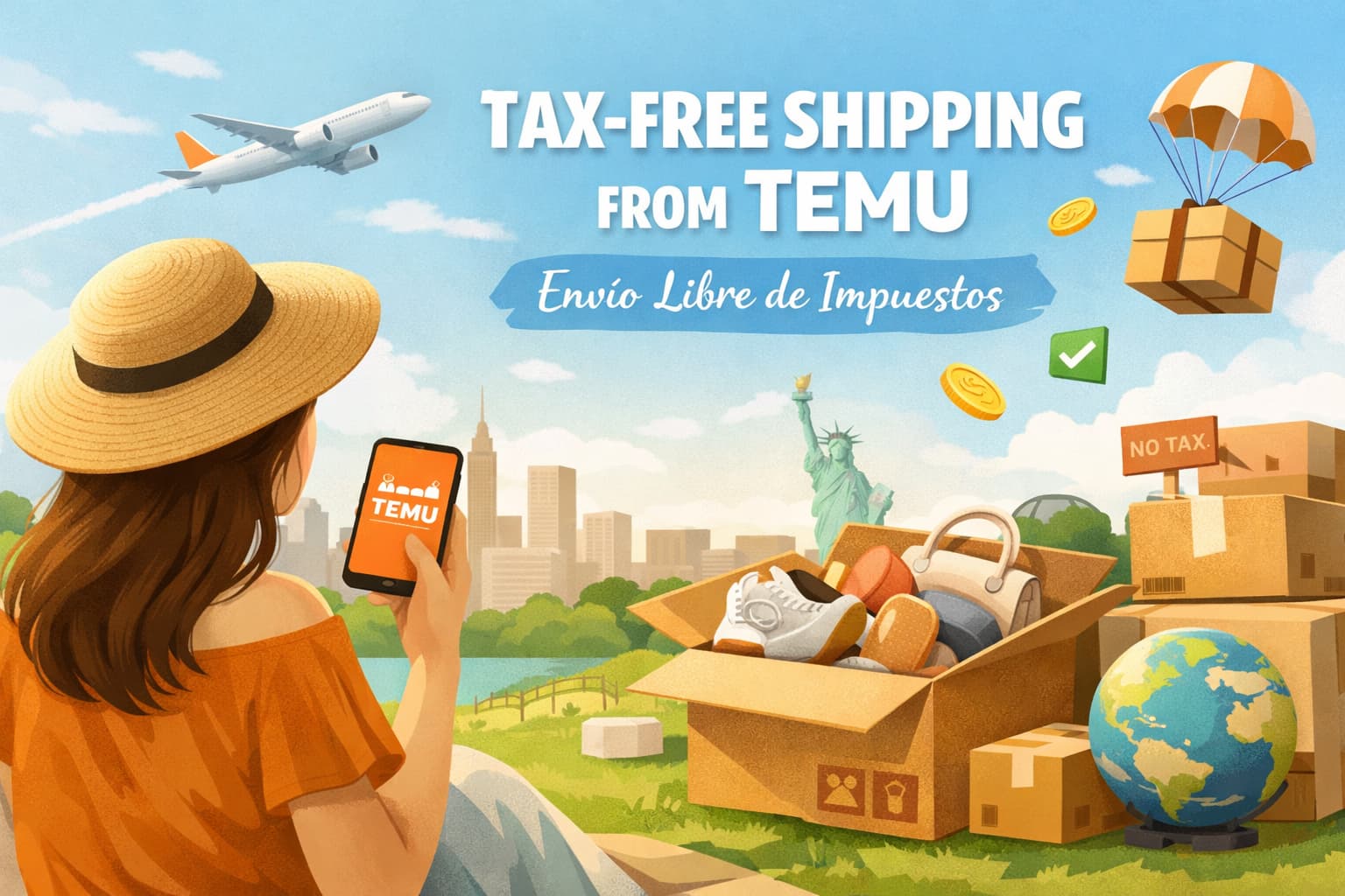 Ventajas del envío libre de impuestos de Temu para los usuarios