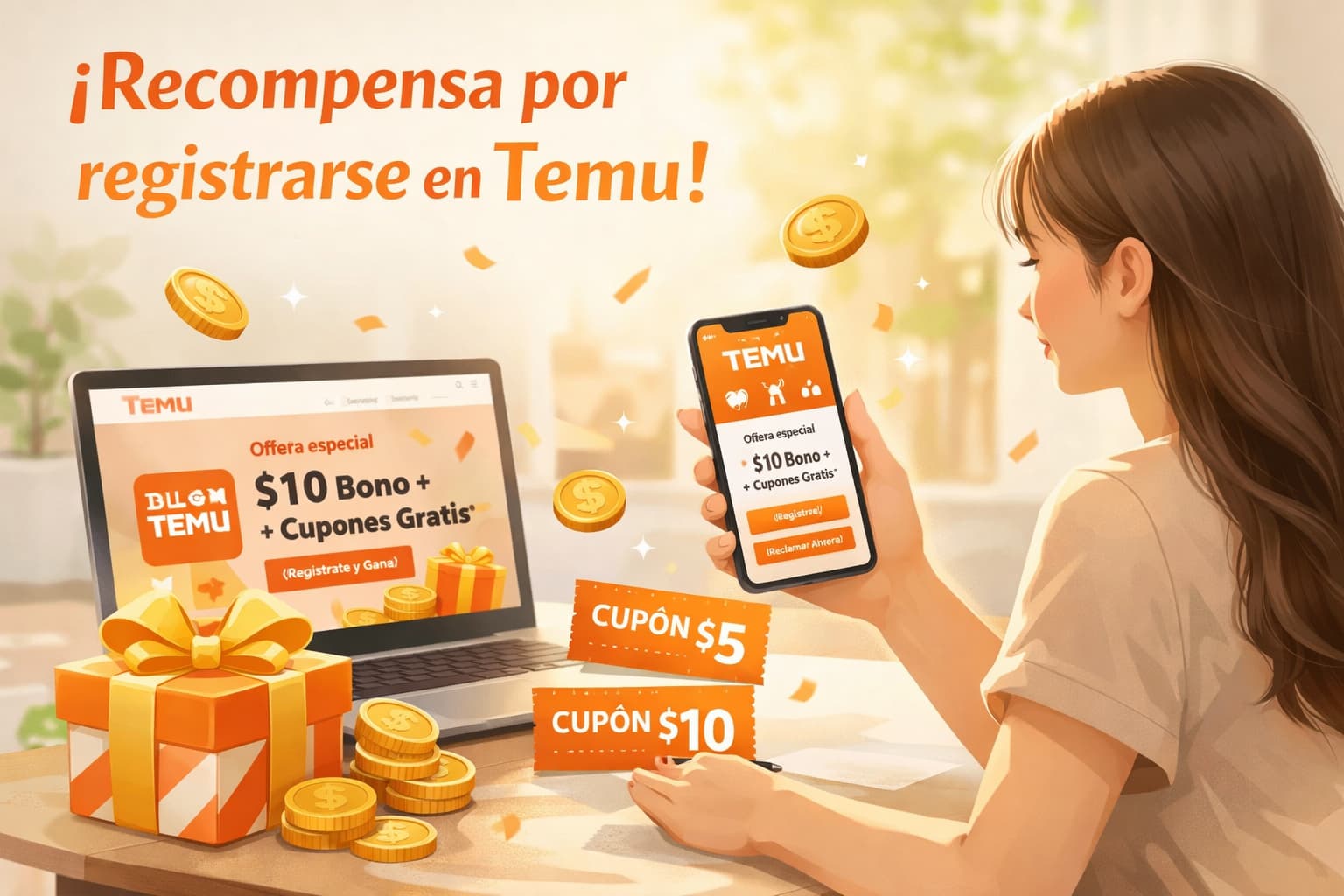 Recompensa por registrarse en Temu para nuevos usuarios
