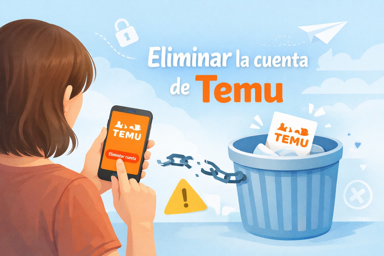 Cómo eliminar la cuenta de Temu paso a paso
