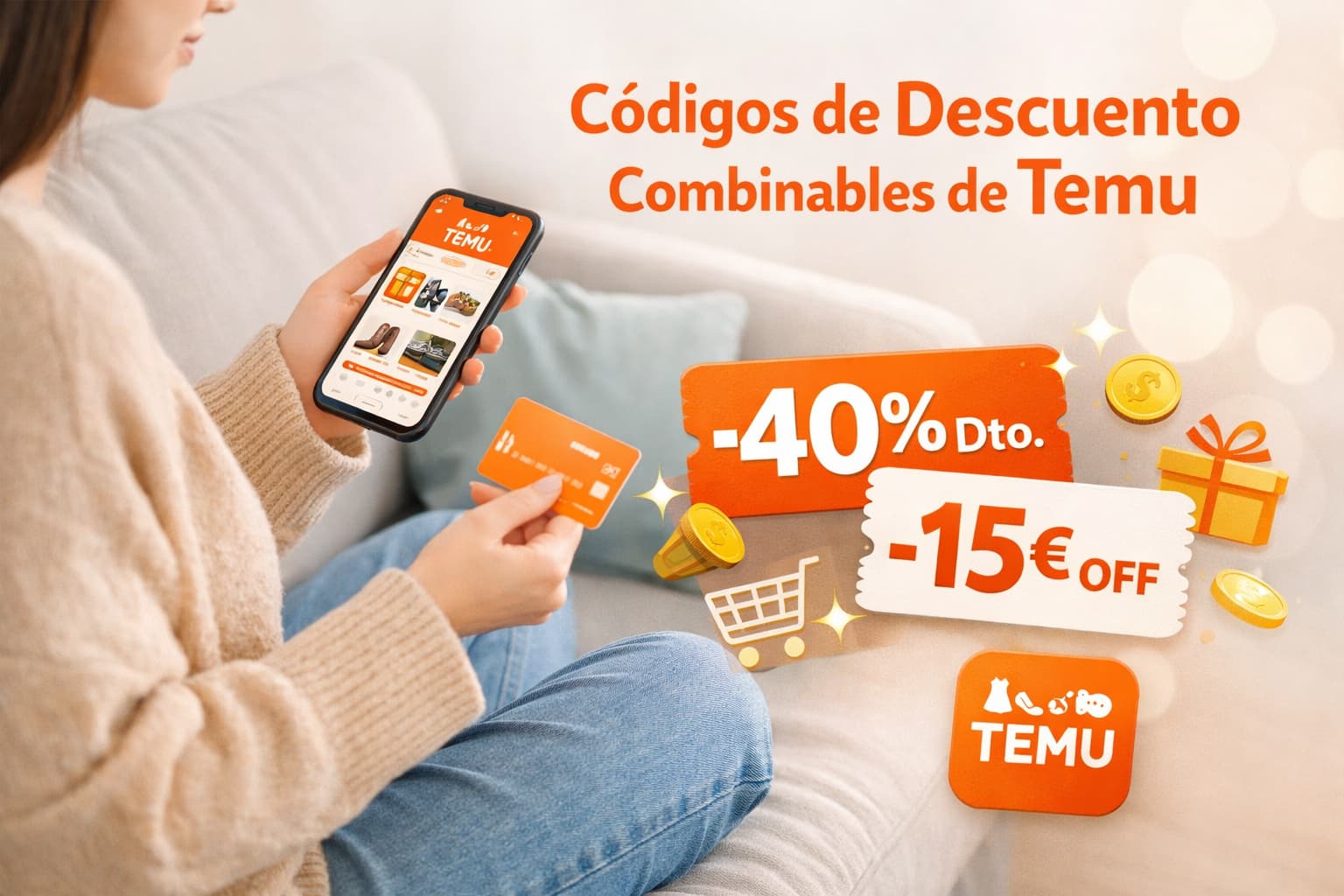 Códigos de descuento combinables de Temu para ahorrar más